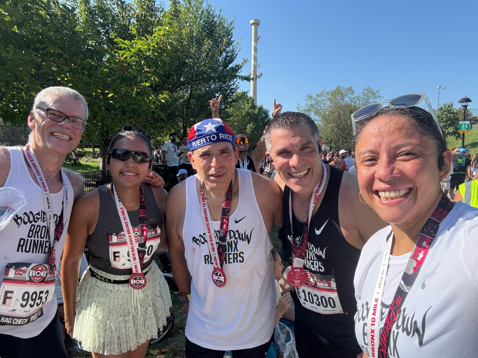 BDBR finishers at Bronx 10 Mile